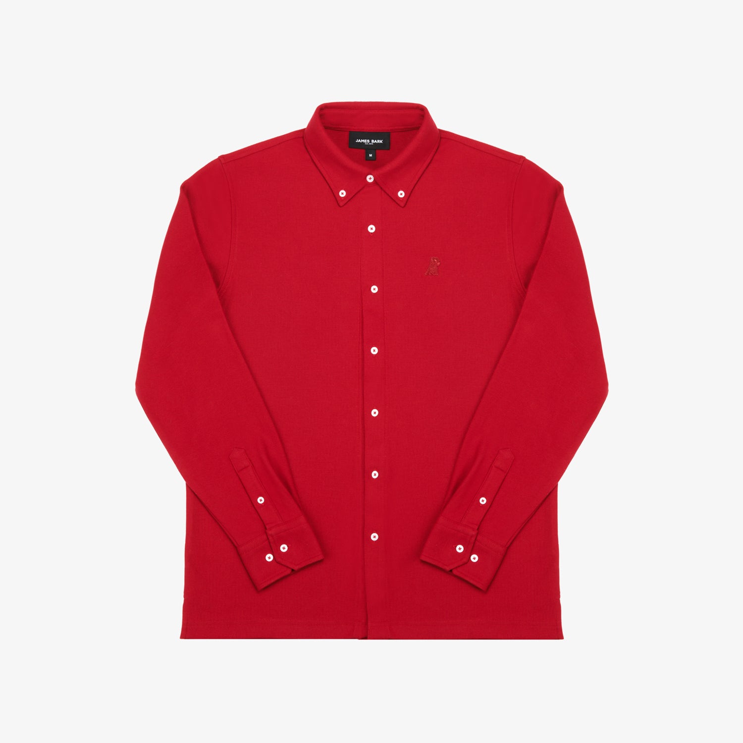 Men's Pique Button Down Shirt - JAMES BARK