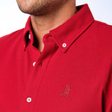 Men's Pique Button Down Shirt - JAMES BARK