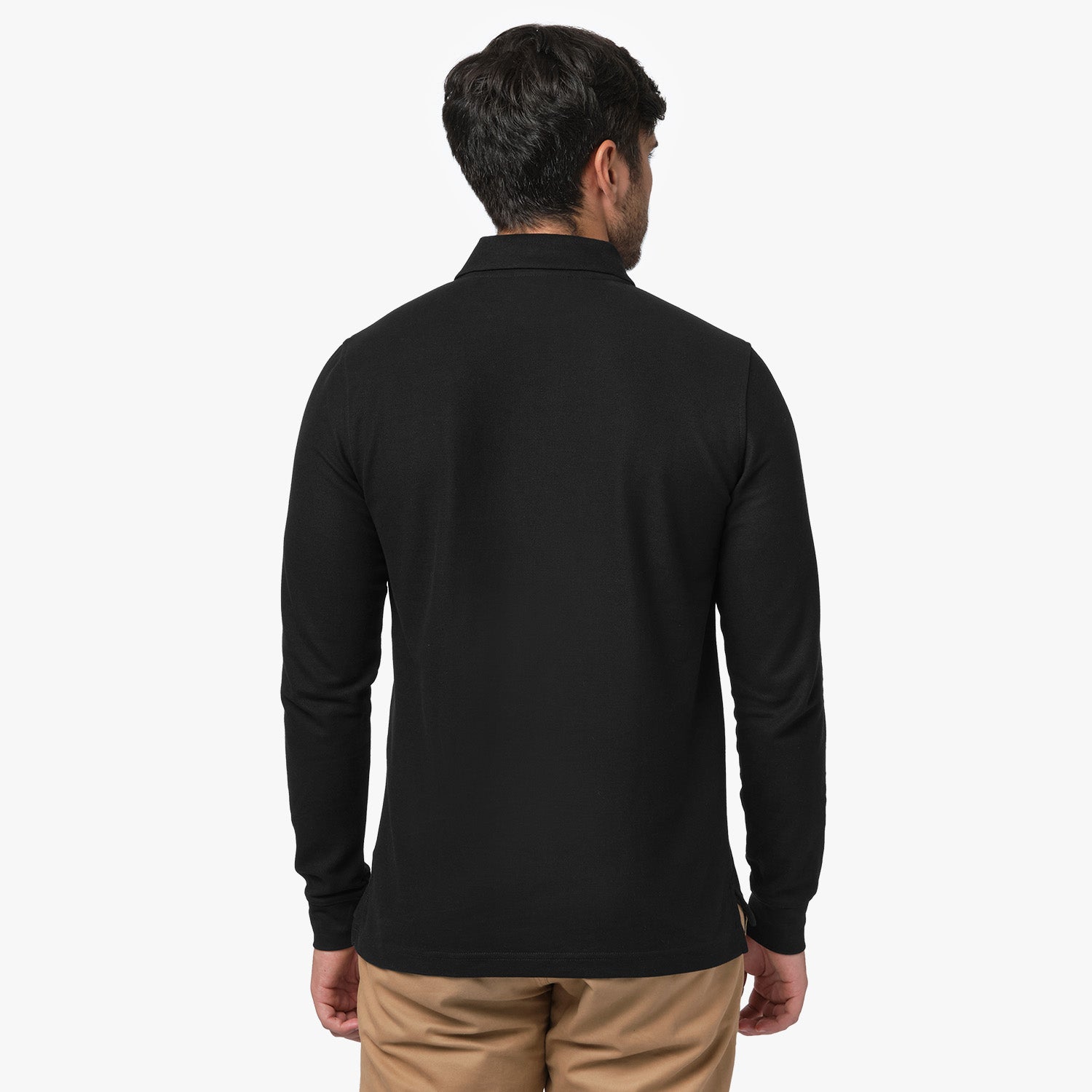 Men's Long Sleeve Polo Shirt - JAMES BARK