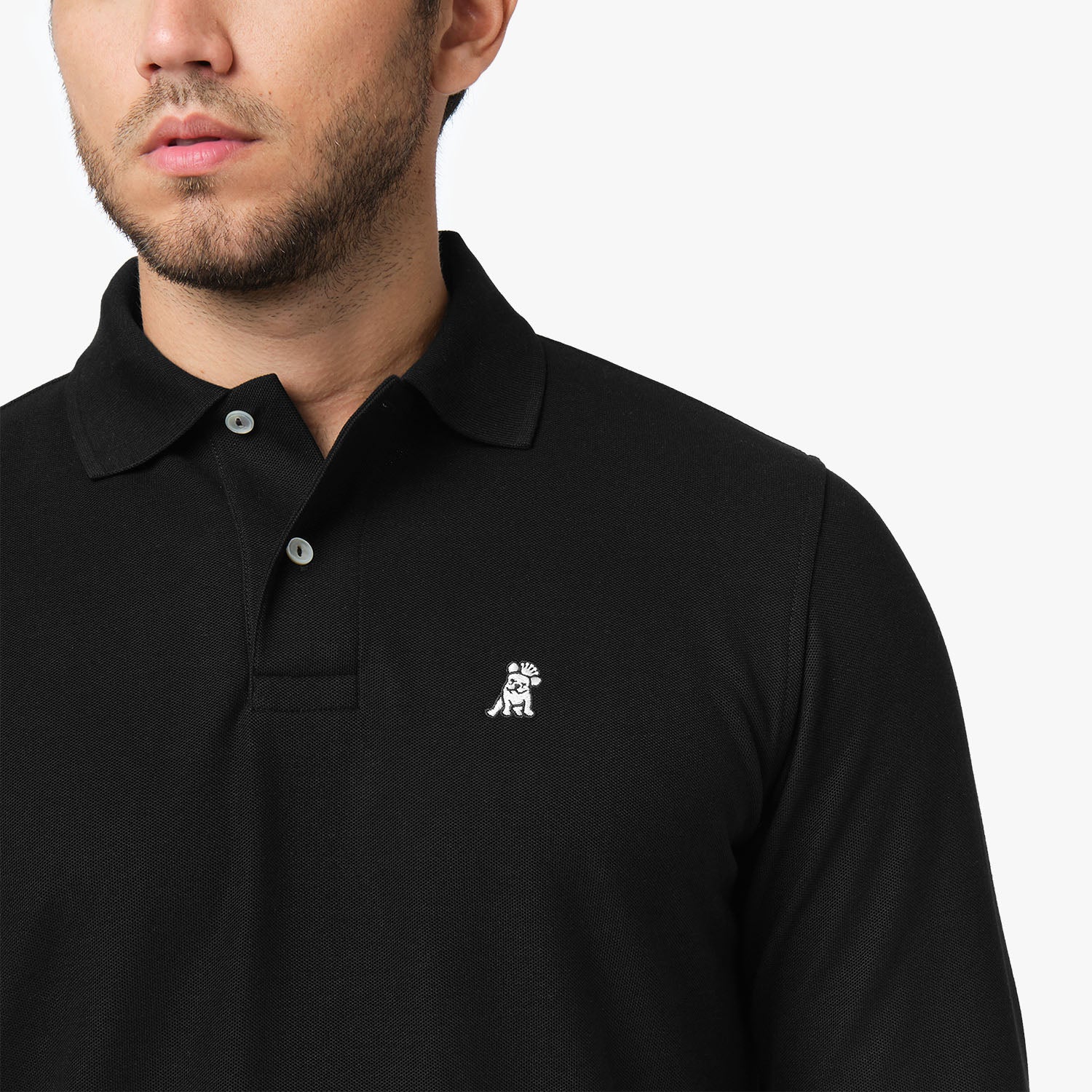 Men's Long Sleeve Polo Shirt - JAMES BARK