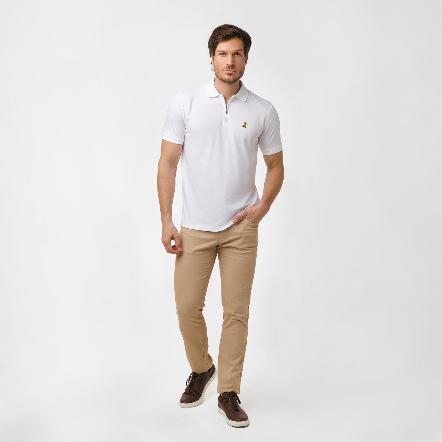 Men's Travel Polo Shirt - JAMES BARK