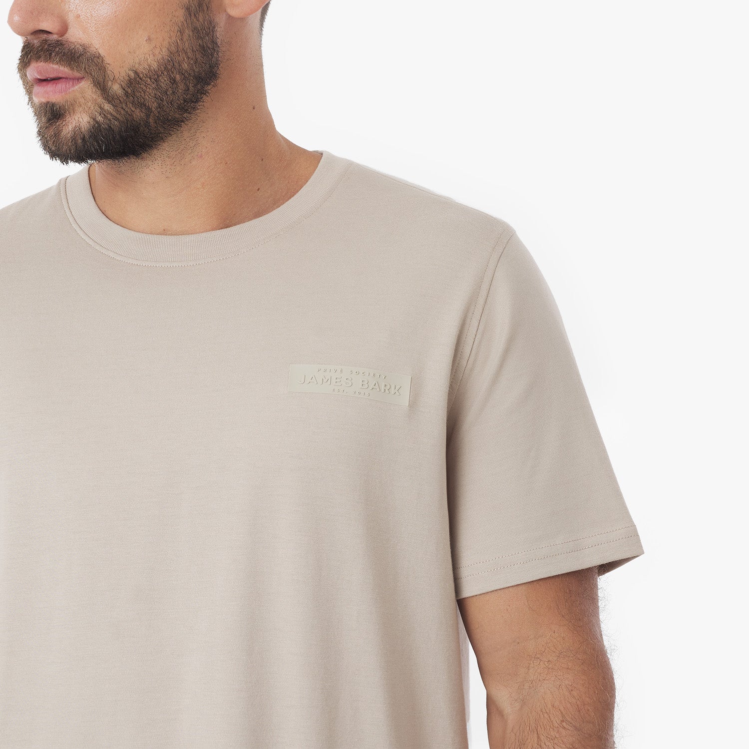 Men's Privé Patch Jersey Tee - JAMES BARK