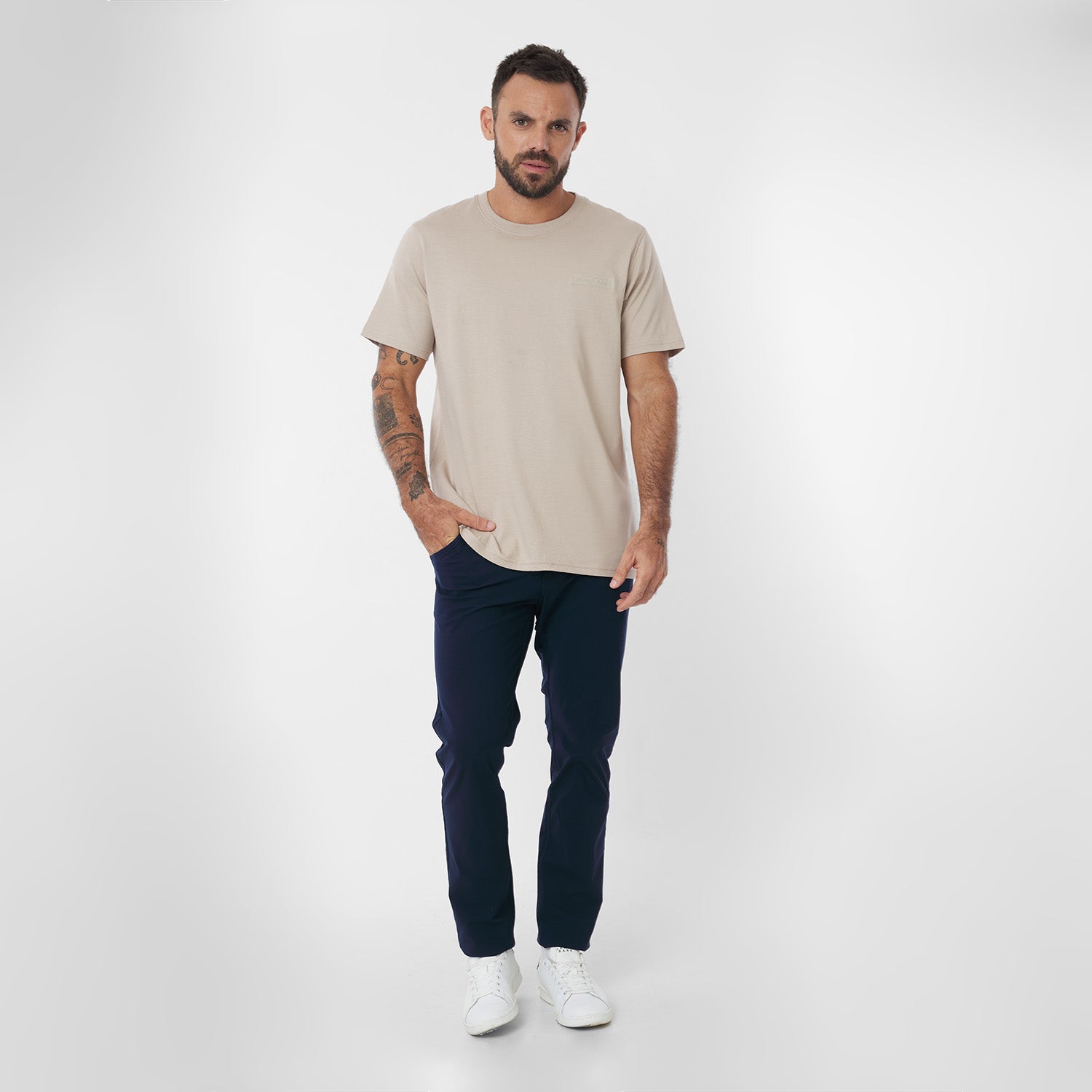 Men's Privé Patch Jersey Tee - JAMES BARK