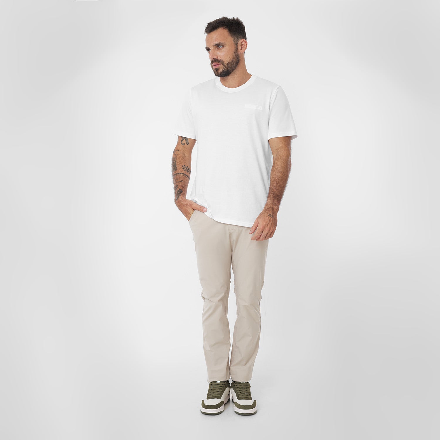 Men's Privé Patch Jersey Tee - JAMES BARK