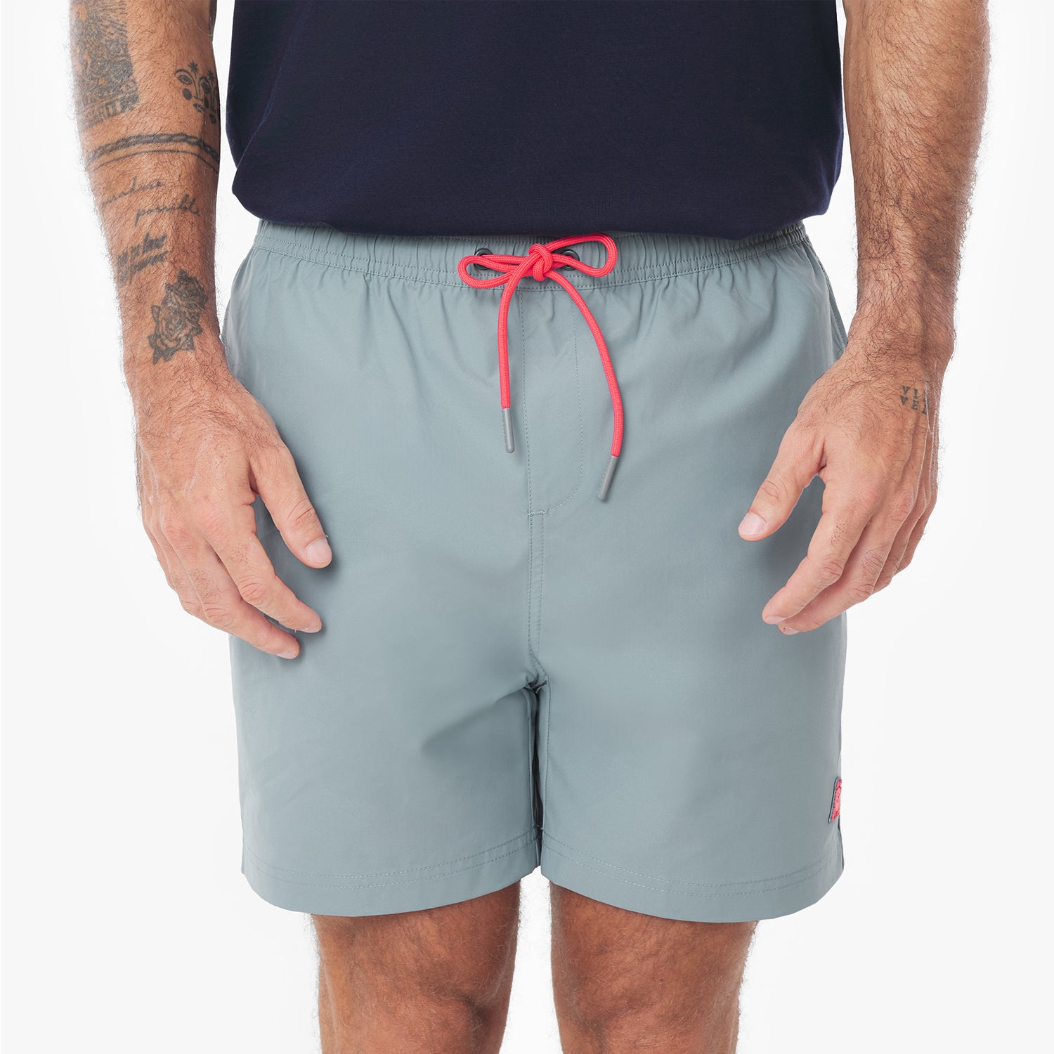 Men Color Block Swim Trunks - JAMES BARK