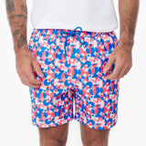 Men's Geometric Print Swim Trunks - JAMES BARK