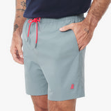 Men Color Block Swim Trunks - JAMES BARK