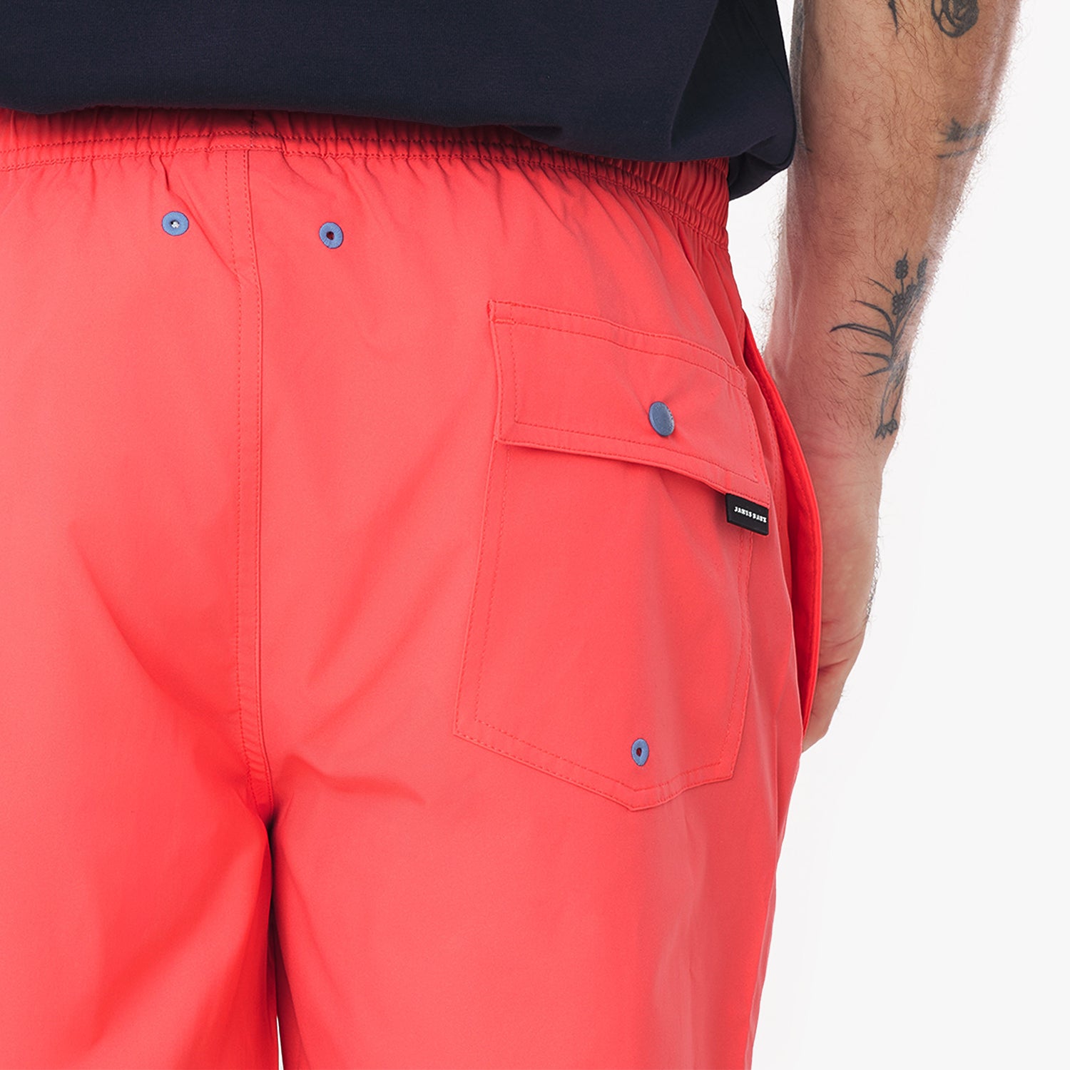 Men Color Block Swim Trunks - JAMES BARK