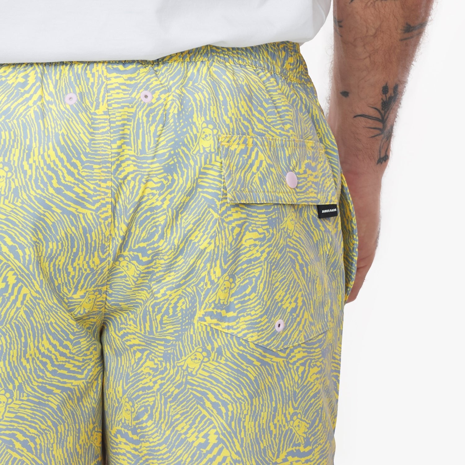 Men's Pixels Swim Trunks - JAMES BARK