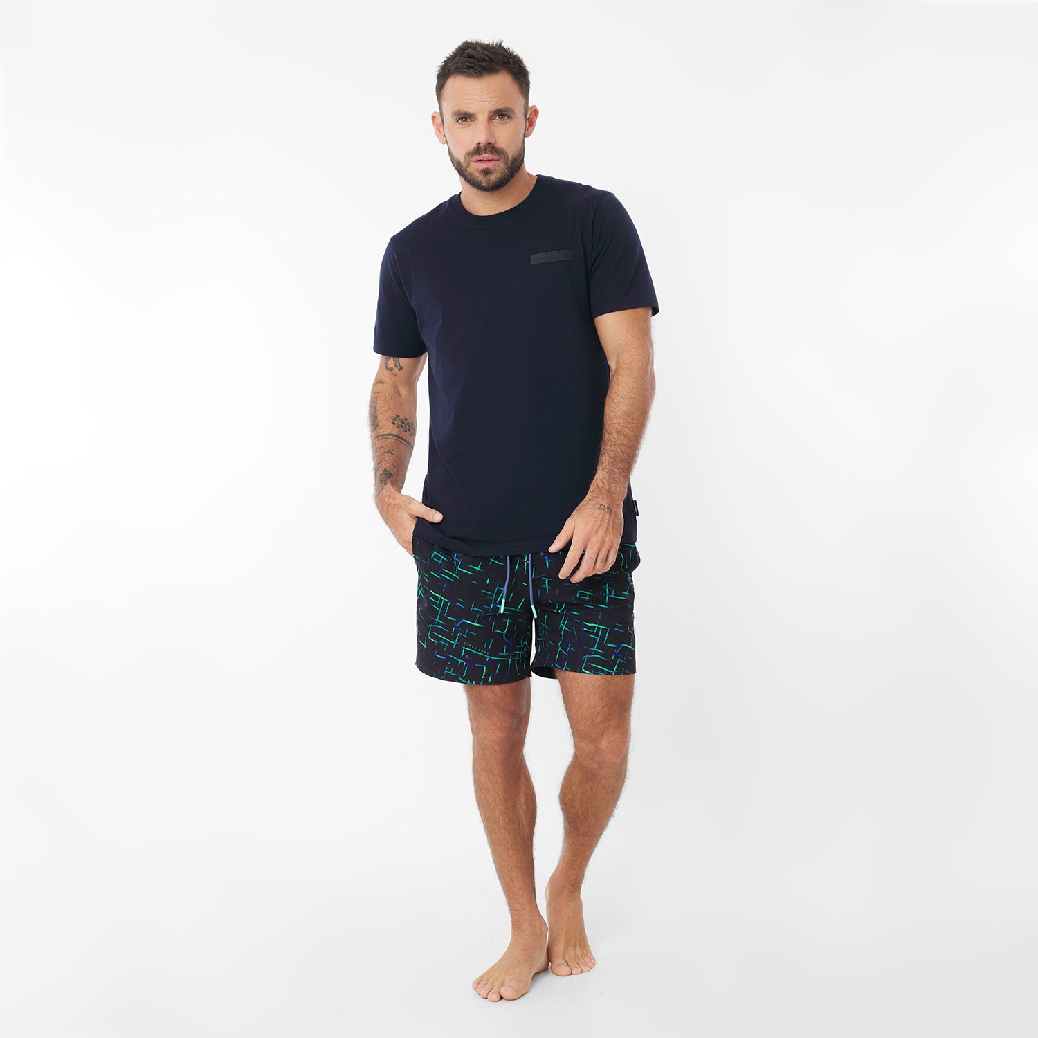 Men's Abstract Swim Trunks - JAMES BARK