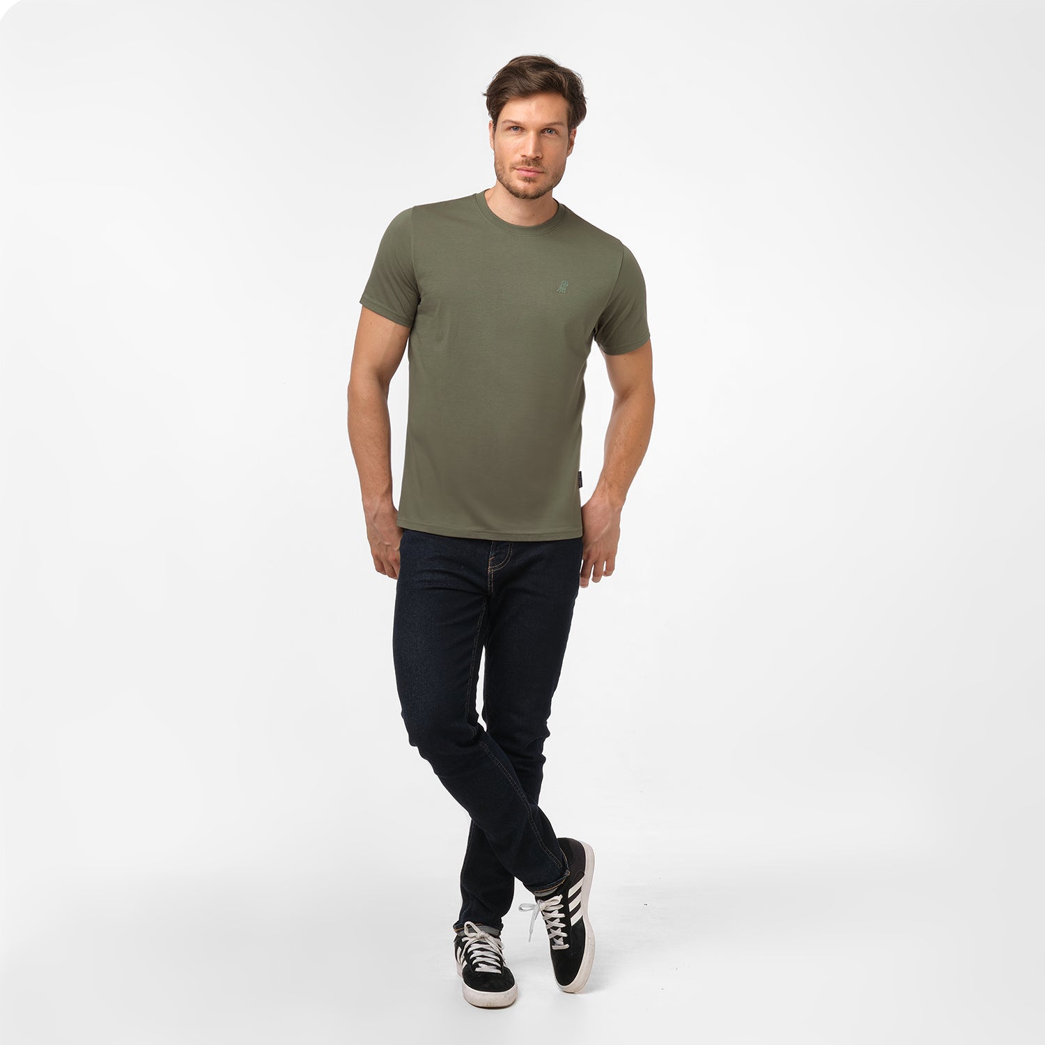 Men's Crew Neck Jersey T-Shirt - JAMES BARK