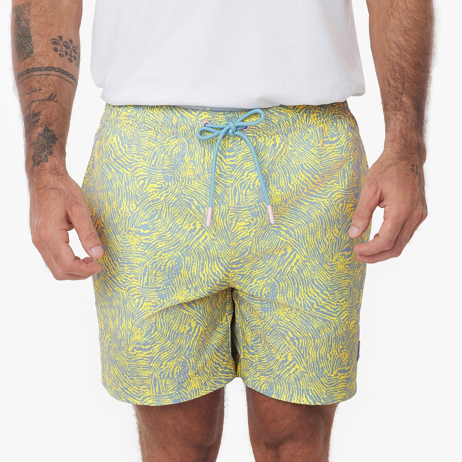 Men's Pixels Swim Trunks - JAMES BARK