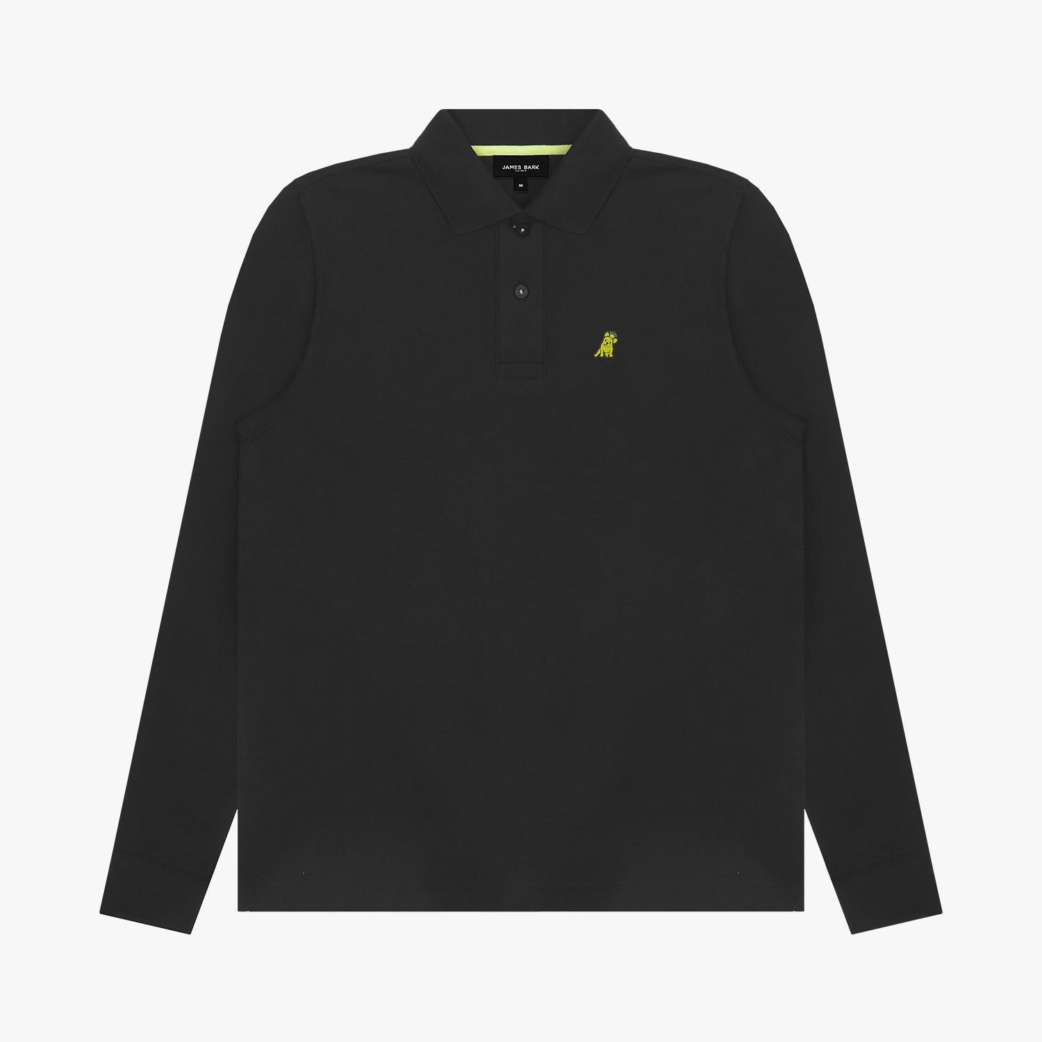 Men's Long Sleeve Striped Polo Shirt - JAMES BARK