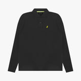 Men's Long Sleeve Striped Polo Shirt - JAMES BARK
