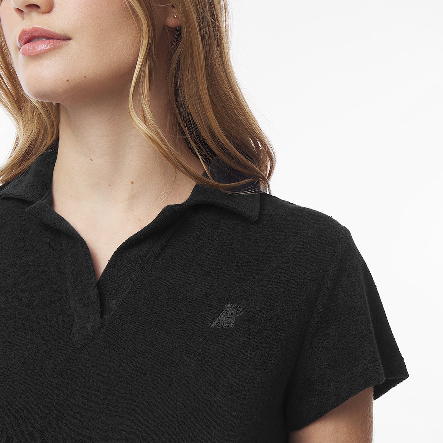 Women's Terry Polo Shirt - JAMES BARK