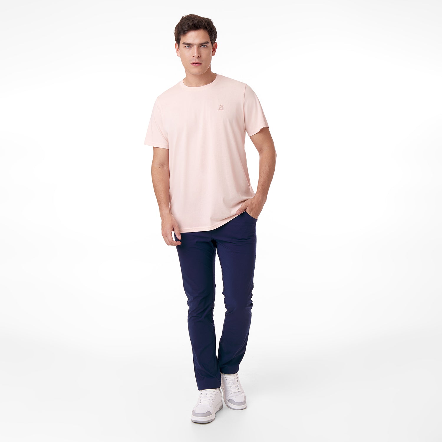 Men's Crew Neck Jersey T-Shirt - JAMES BARK