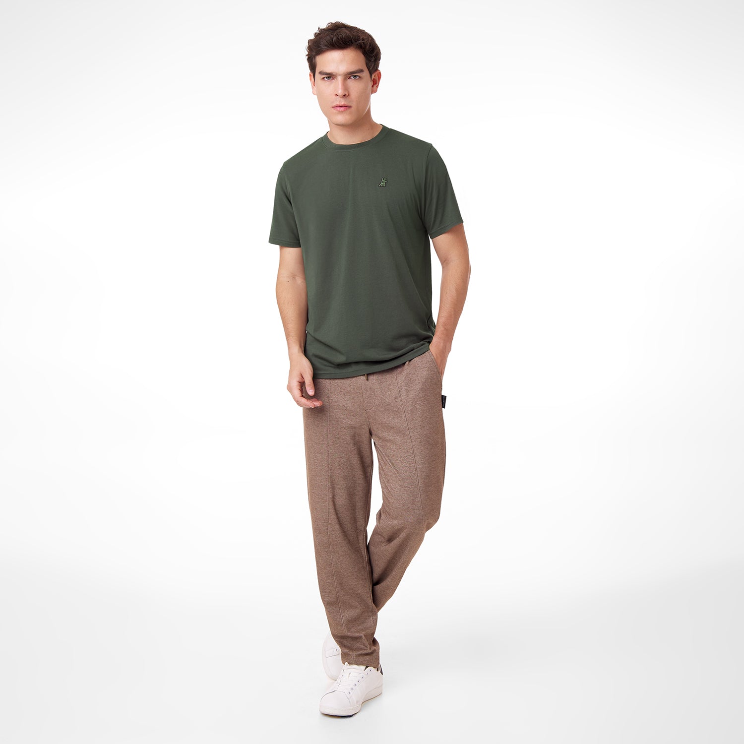 Men's Crew Neck Jersey T-Shirt - JAMES BARK