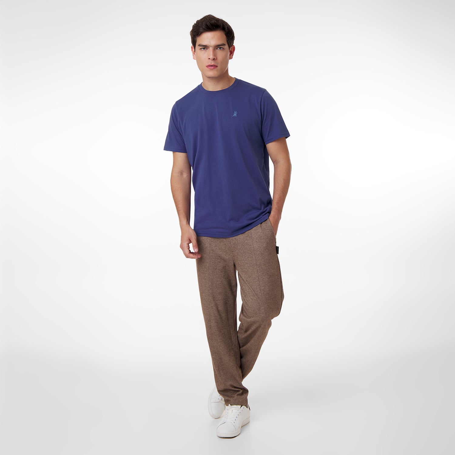 Men's Crew Neck Jersey T-Shirt - JAMES BARK