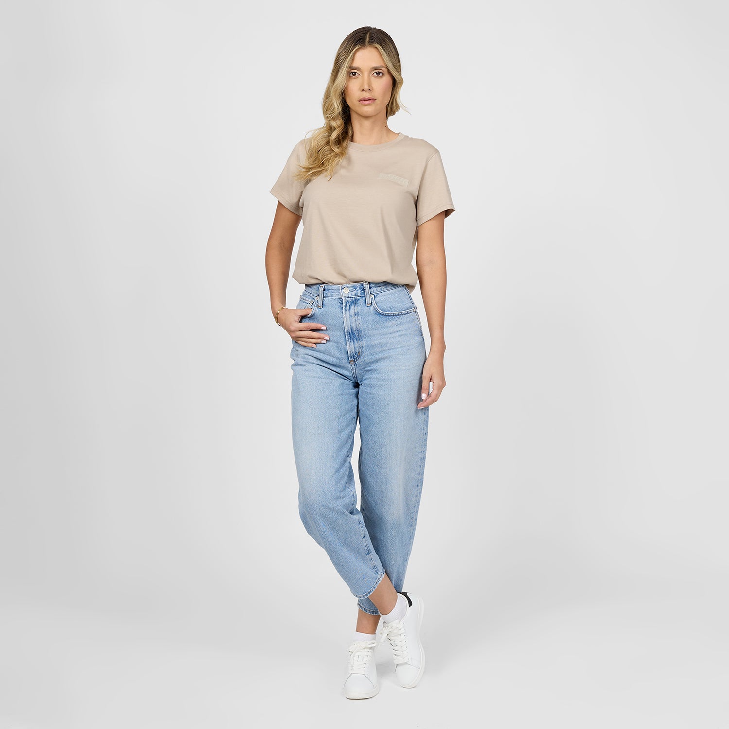 Women's Privé Patch Jersey Tee - JAMES BARK