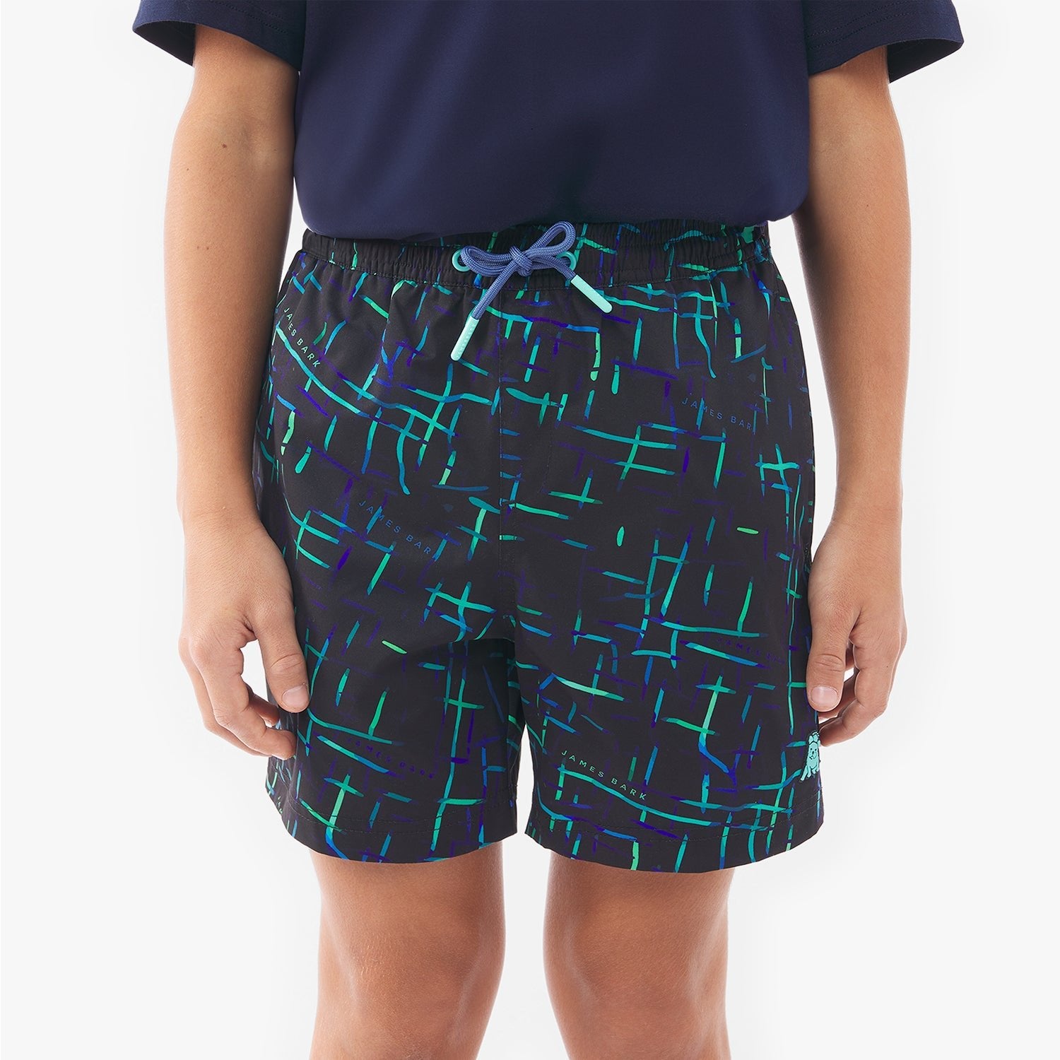 Kid's Abstract Swim Trunks - JAMES BARK