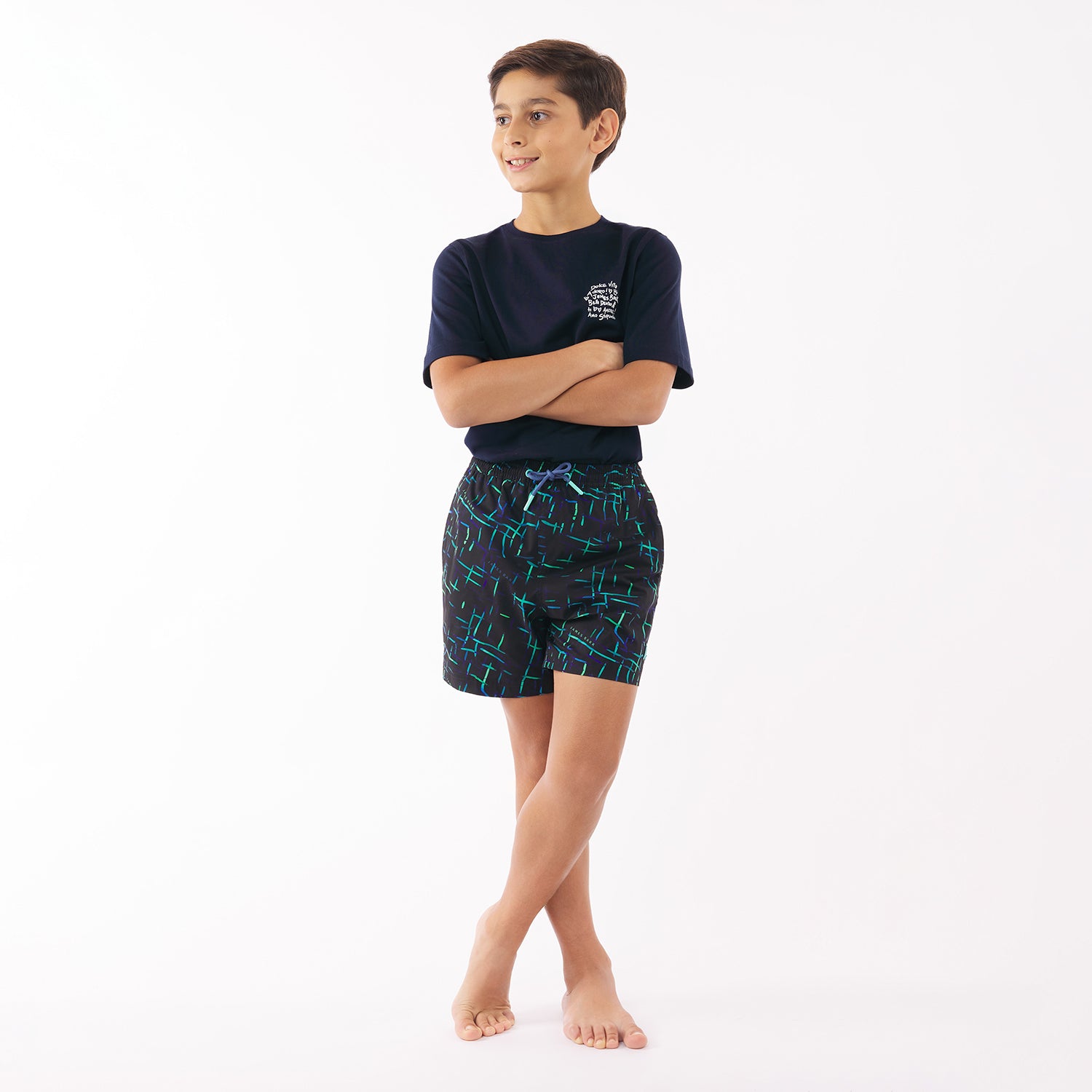 Kid's Abstract Swim Trunks - JAMES BARK