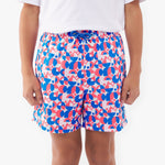 Kid's Geometric Print Swim Trunks - JAMES BARK