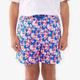Kid's Geometric Print Swim Trunks - JAMES BARK