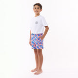 Kid's Geometric Print Swim Trunks - JAMES BARK