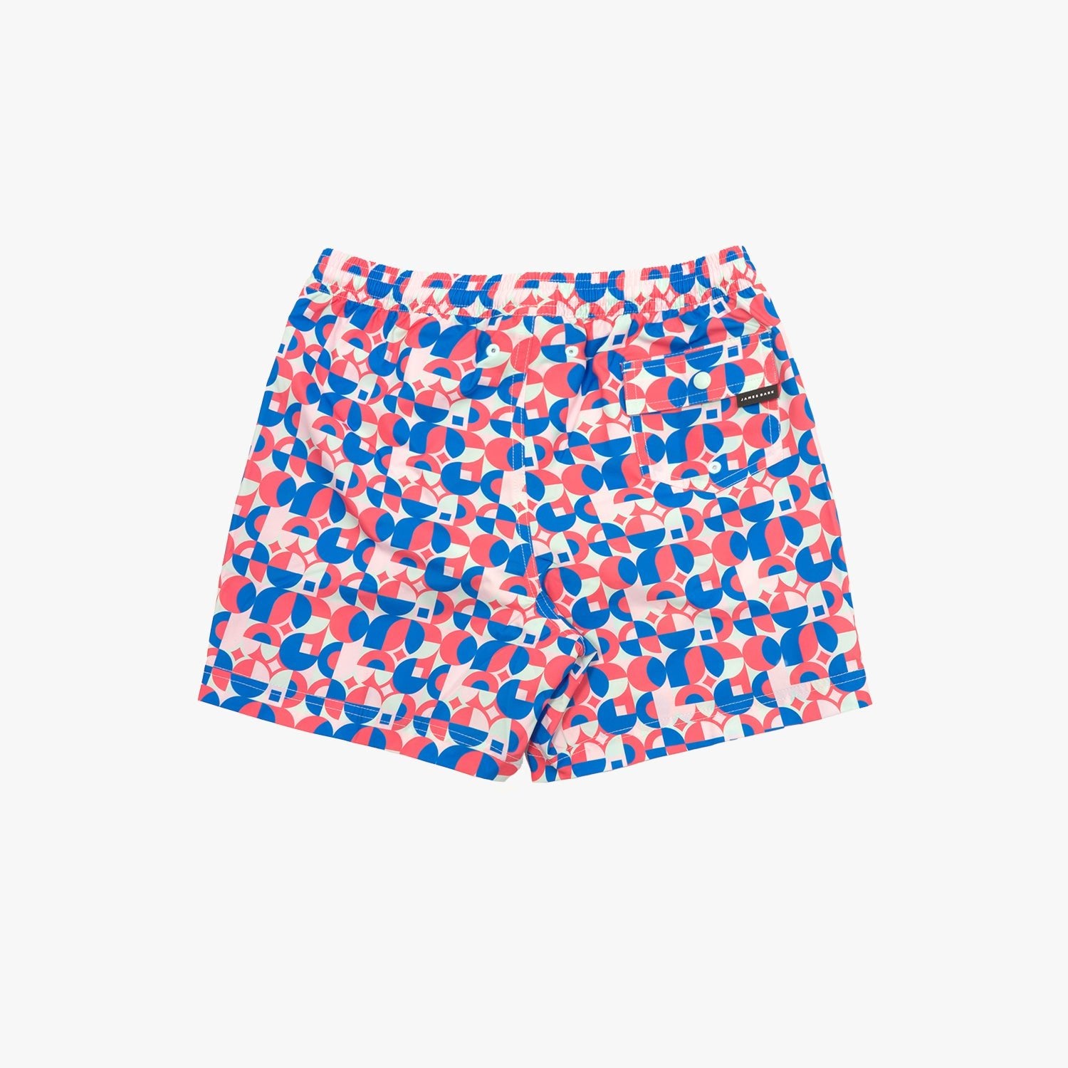 Kid's Geometric Print Swim Trunks - JAMES BARK