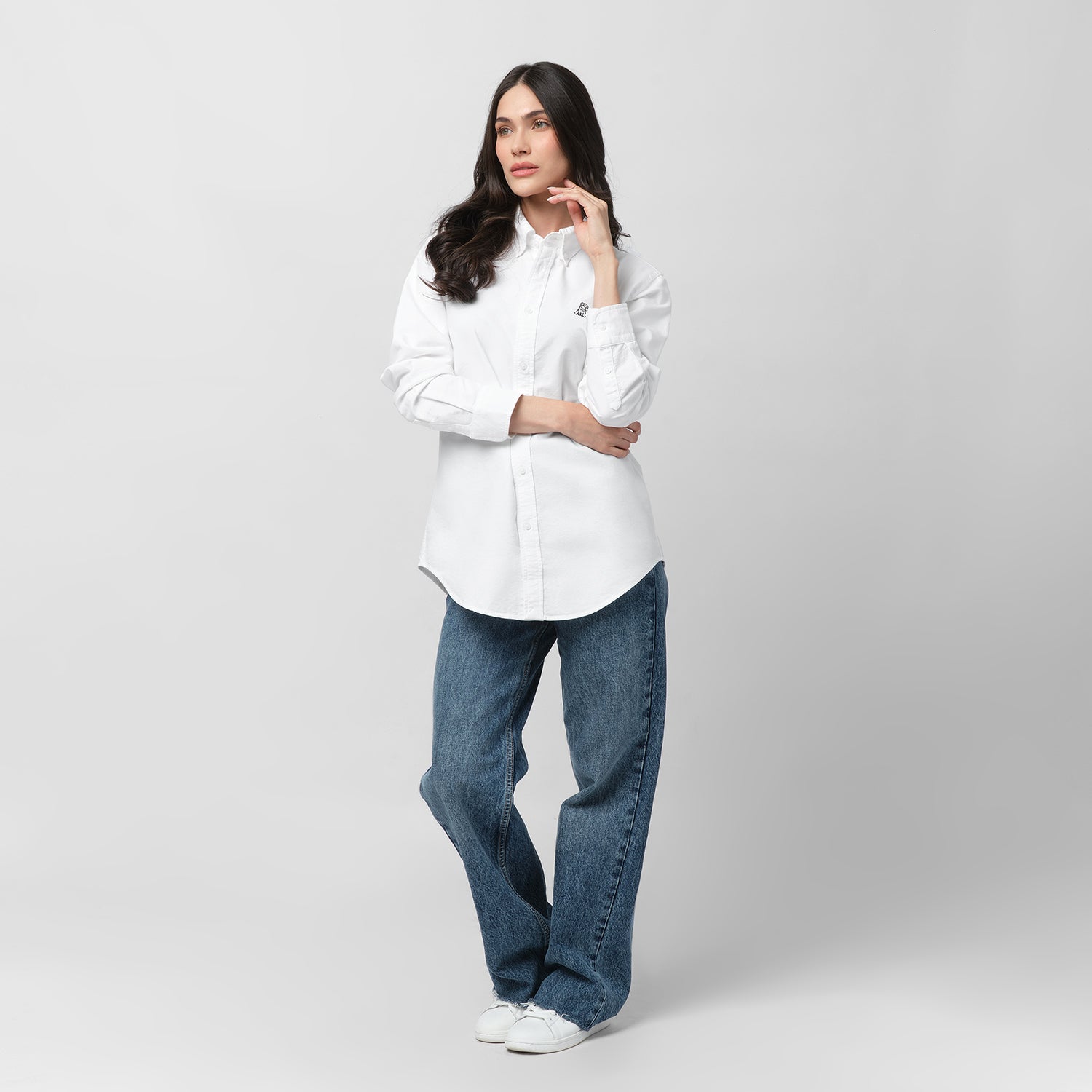 Women's Oxford Button Down Shirt - JAMES BARK