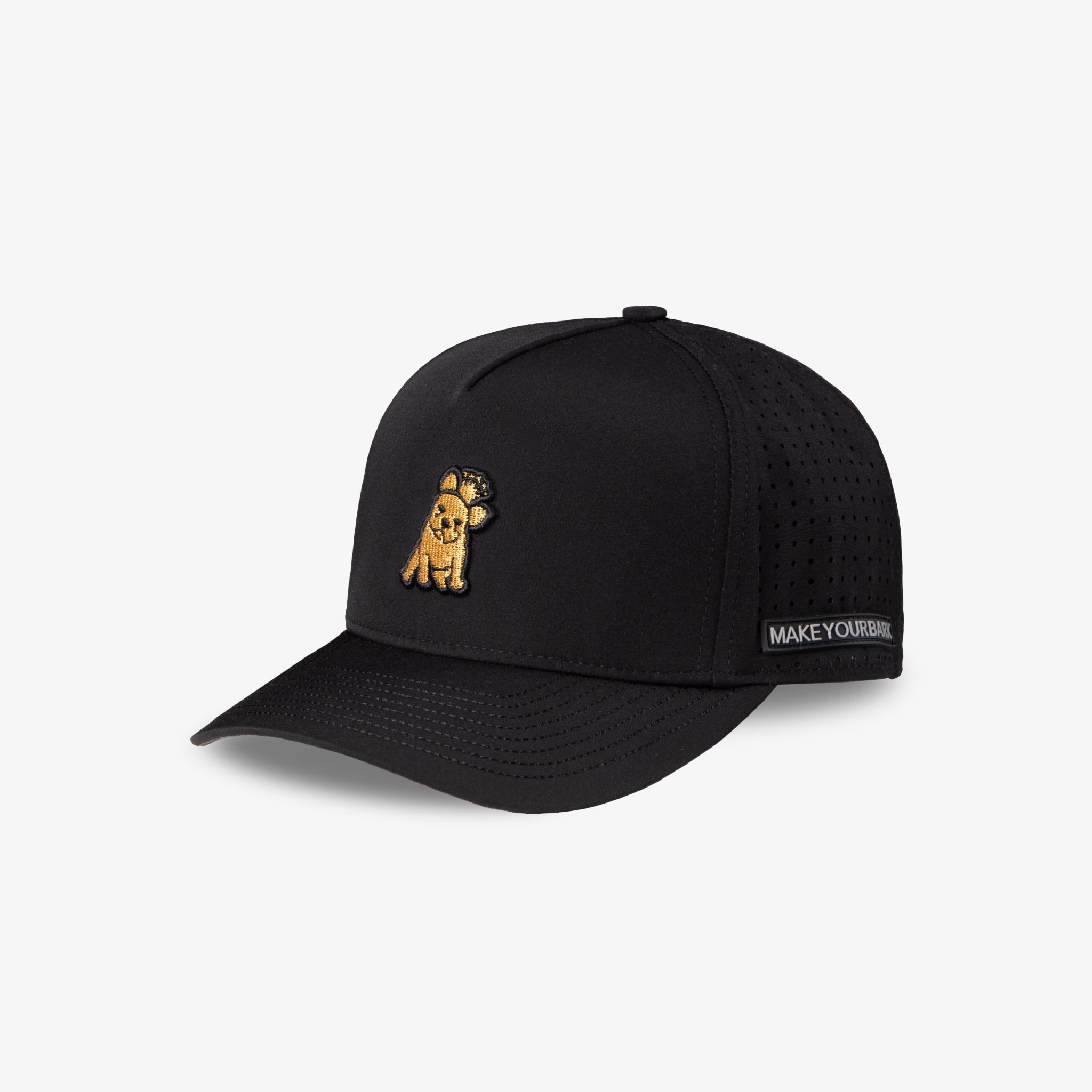 James Bark Black Recycled Cap - Gold Bark - jamesbark-usa