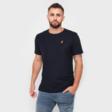 Men's Pique Crew Neck T-Shirt - JAMES BARK