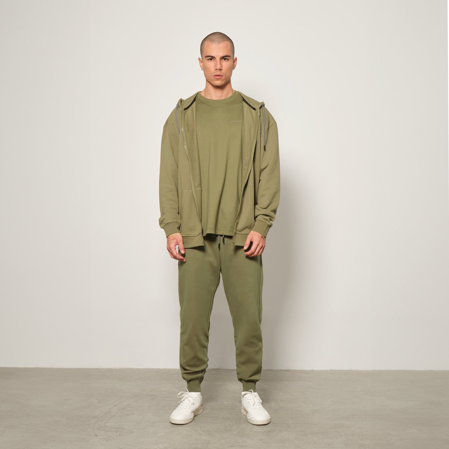 Men's Zipper Hoodie - JAMES BARK