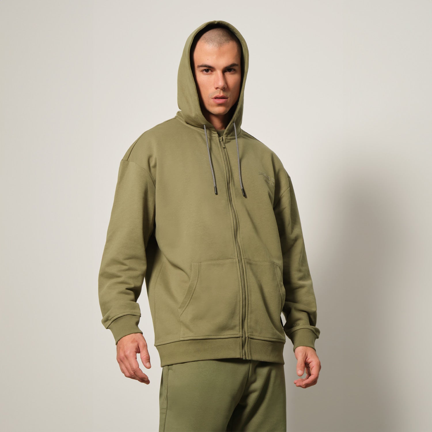 Men's Zipper Hoodie - JAMES BARK