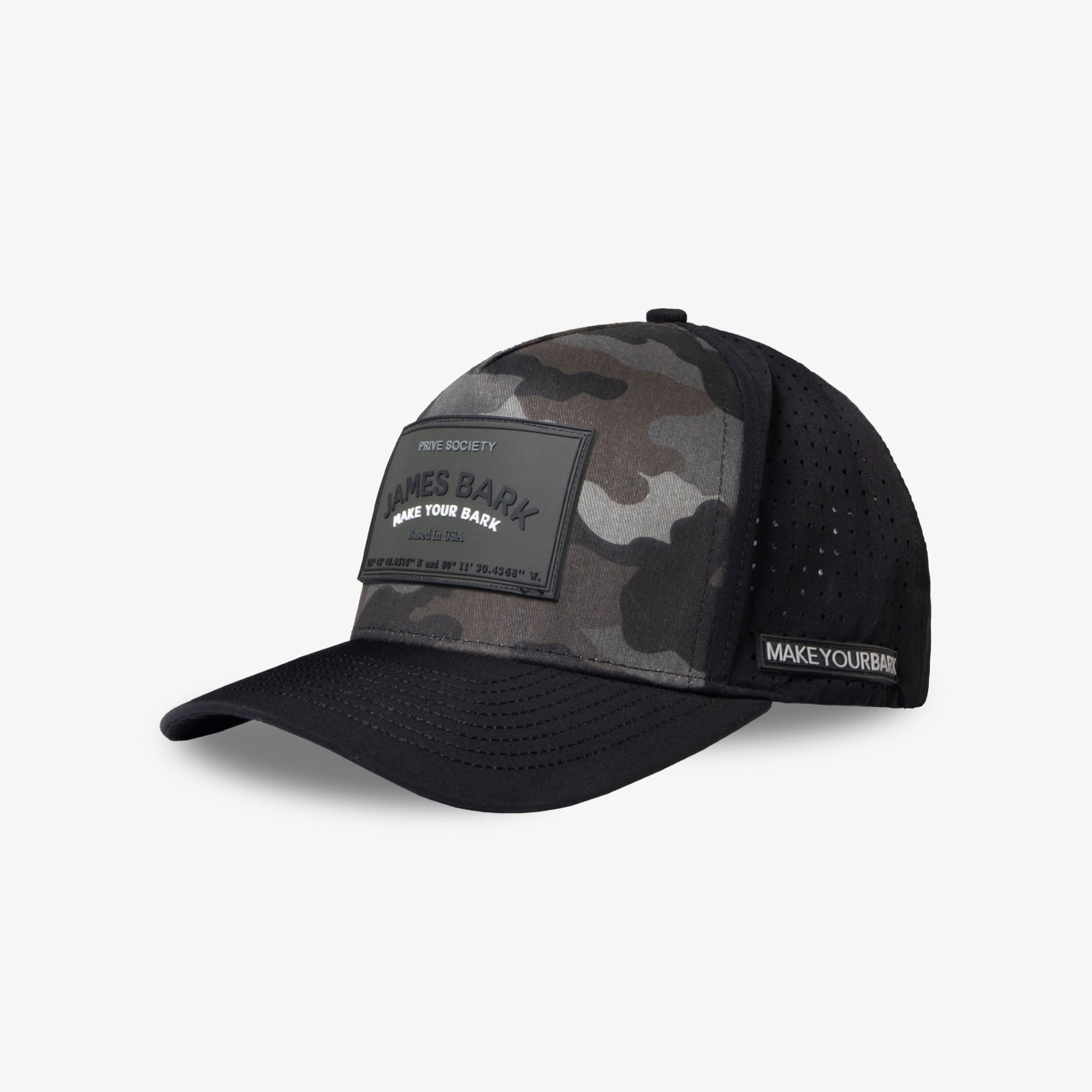 Privé Society Recycled Cap - Black Camo - jamesbark-usa