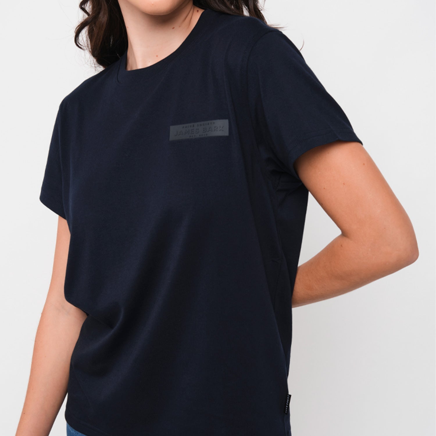 Women's Privé Patch Jersey Tee - JAMES BARK