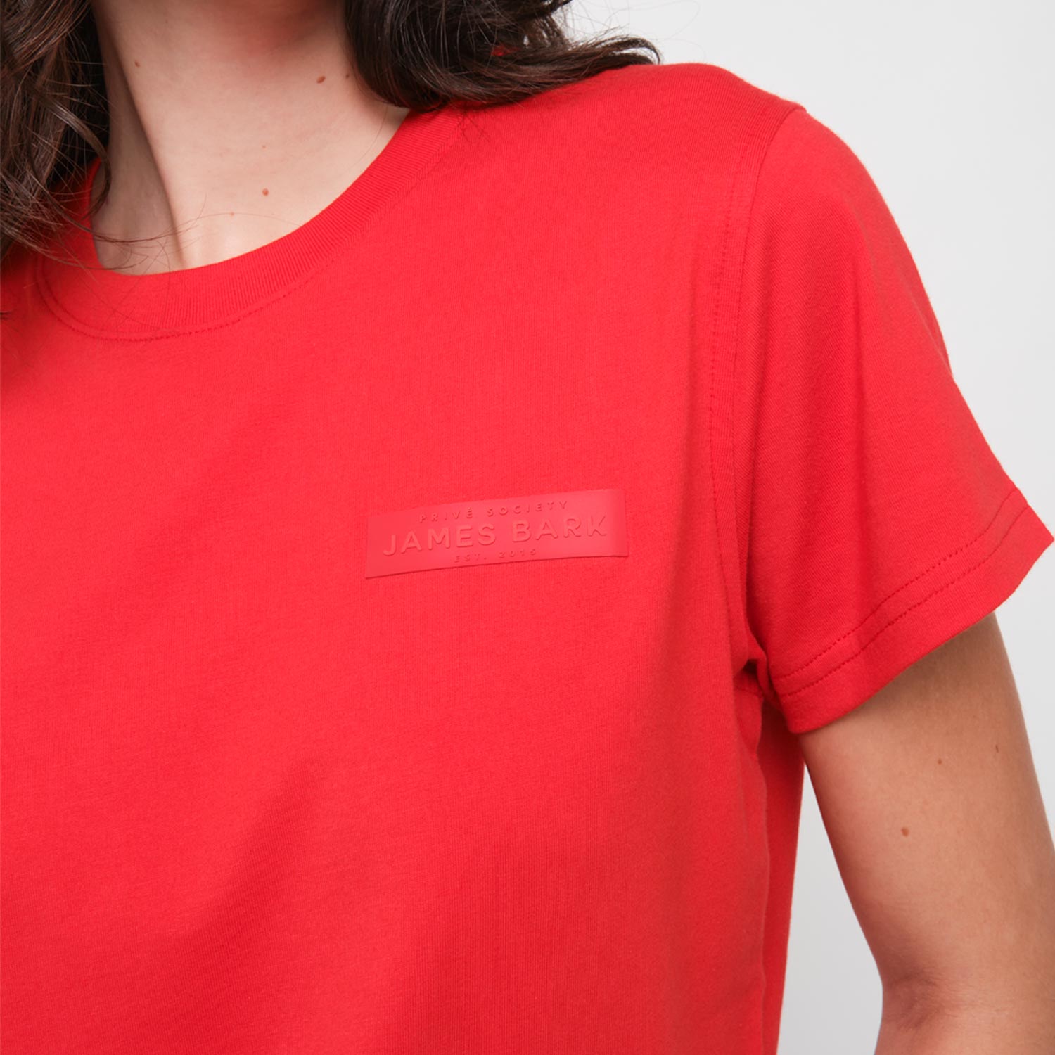 Women's Privé Patch Jersey Tee - JAMES BARK
