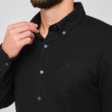 Men's Pique Button Down Shirt
