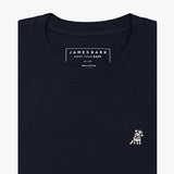 James Bark Crew Neck T-Shirt in Navy Color