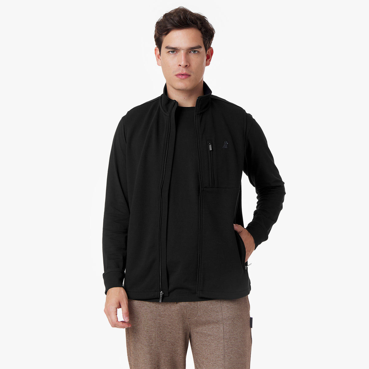Men's Privé Society Vest — Black