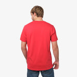 Men's Crew Neck Jersey T-Shirt — Risk Red/White - JAMES BARK