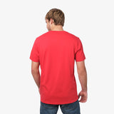 Men's Crew Neck Jersey T-Shirt — Risk Red/White - JAMES BARK