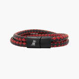 Men's Leather Double Bracelet - JAMES BARK
