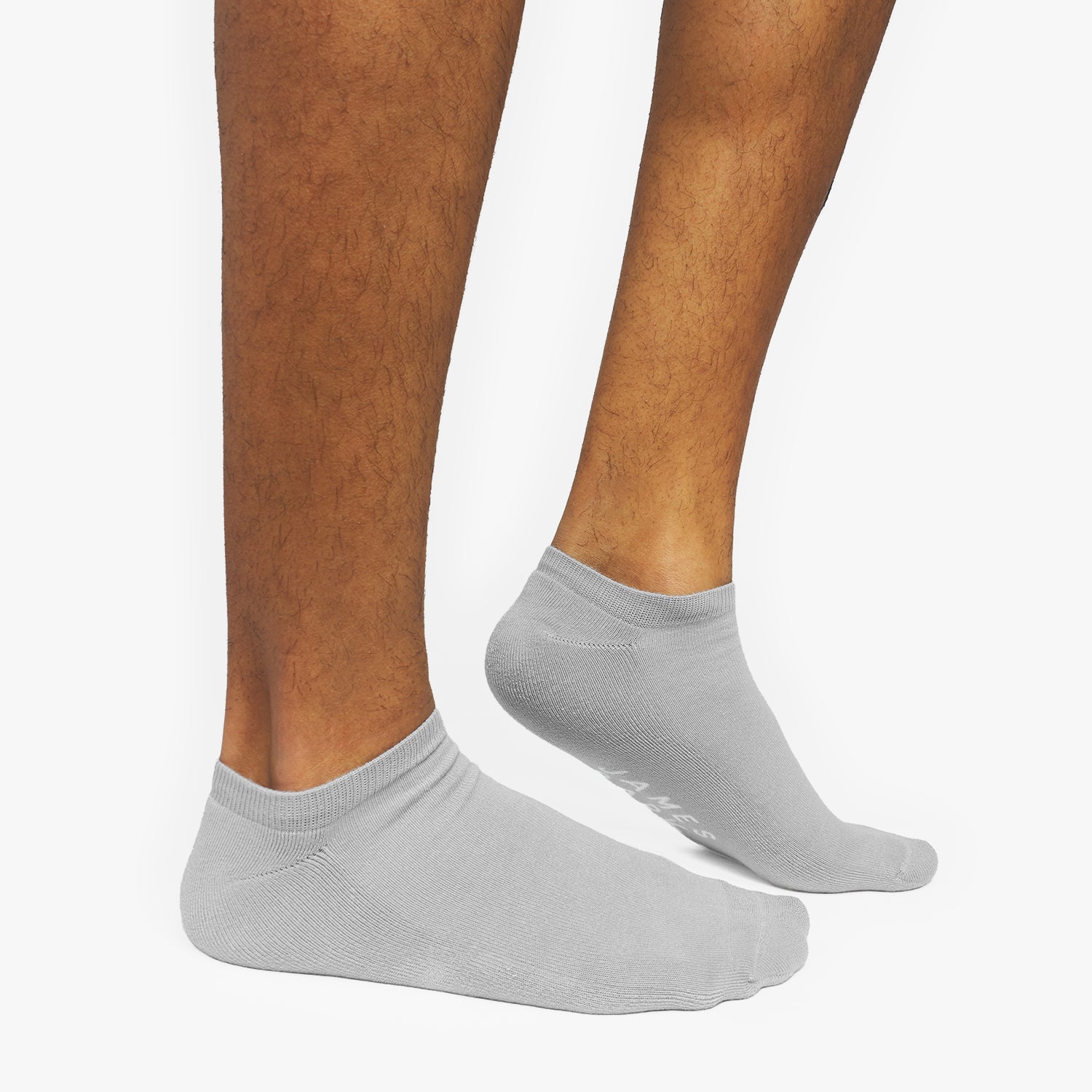 Men's 3 - Pack Athletic Low Socks — BLK/GR/WHT - JAMES BARK