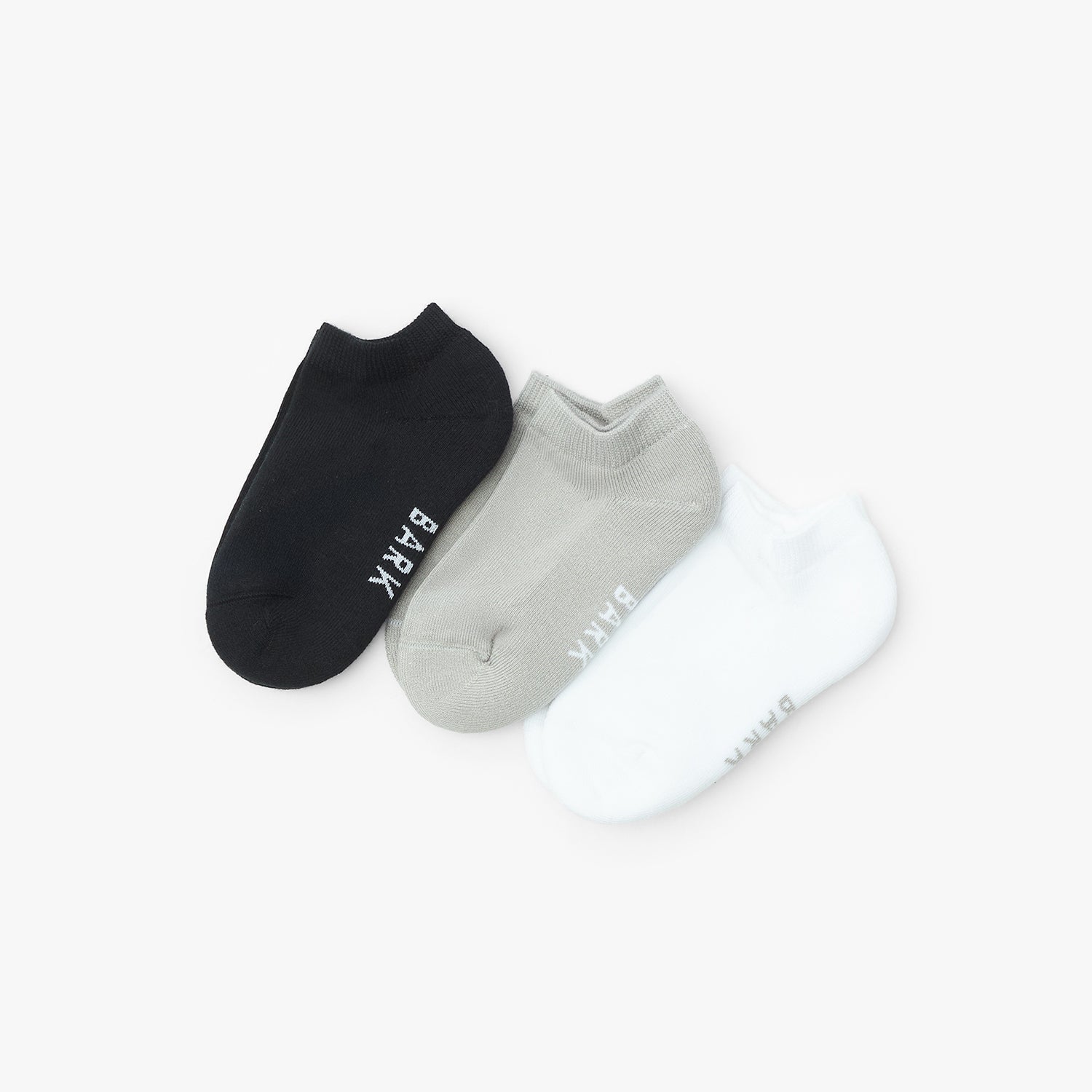Kid's 3 - Pack Athletic Low Socks - JAMES BARK