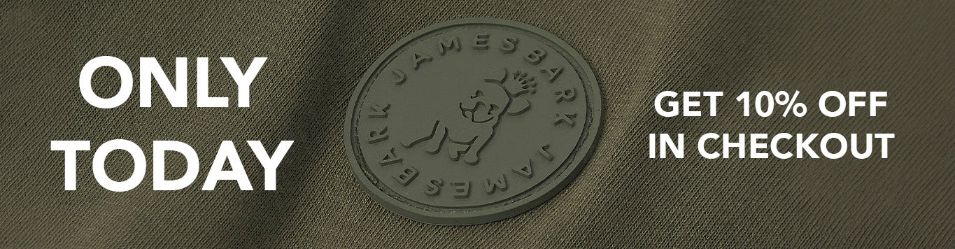 Promotional banner with a discount offer on a textured background