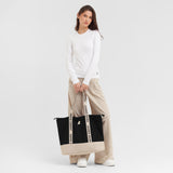 Color Block Tote Bag — Black Beauty - JAMES BARK