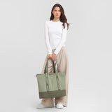 Color Block Tote Bag — Olive - JAMES BARK