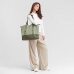 Color Block Tote Bag — Olive - JAMES BARK