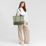 Color Block Tote Bag — Olive - JAMES BARK